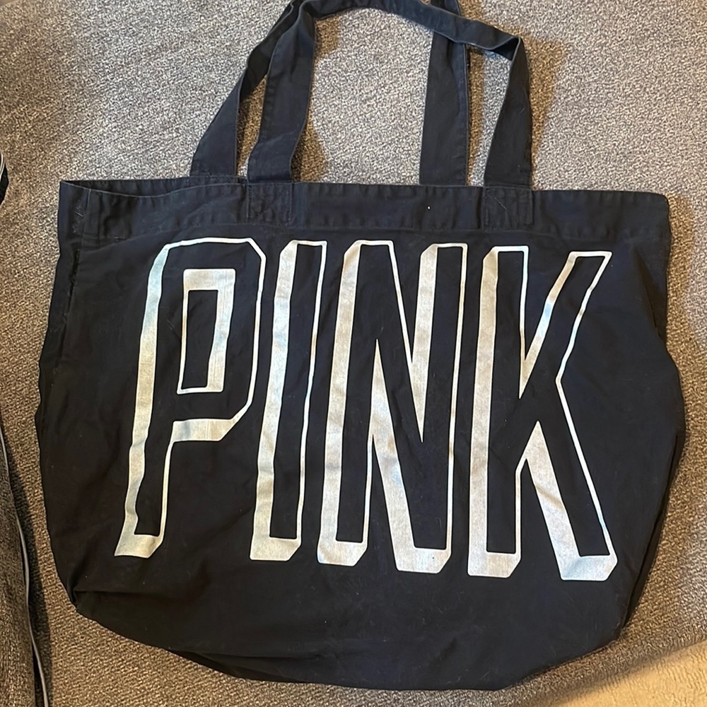 PINK black tote bag, open to any offer!!